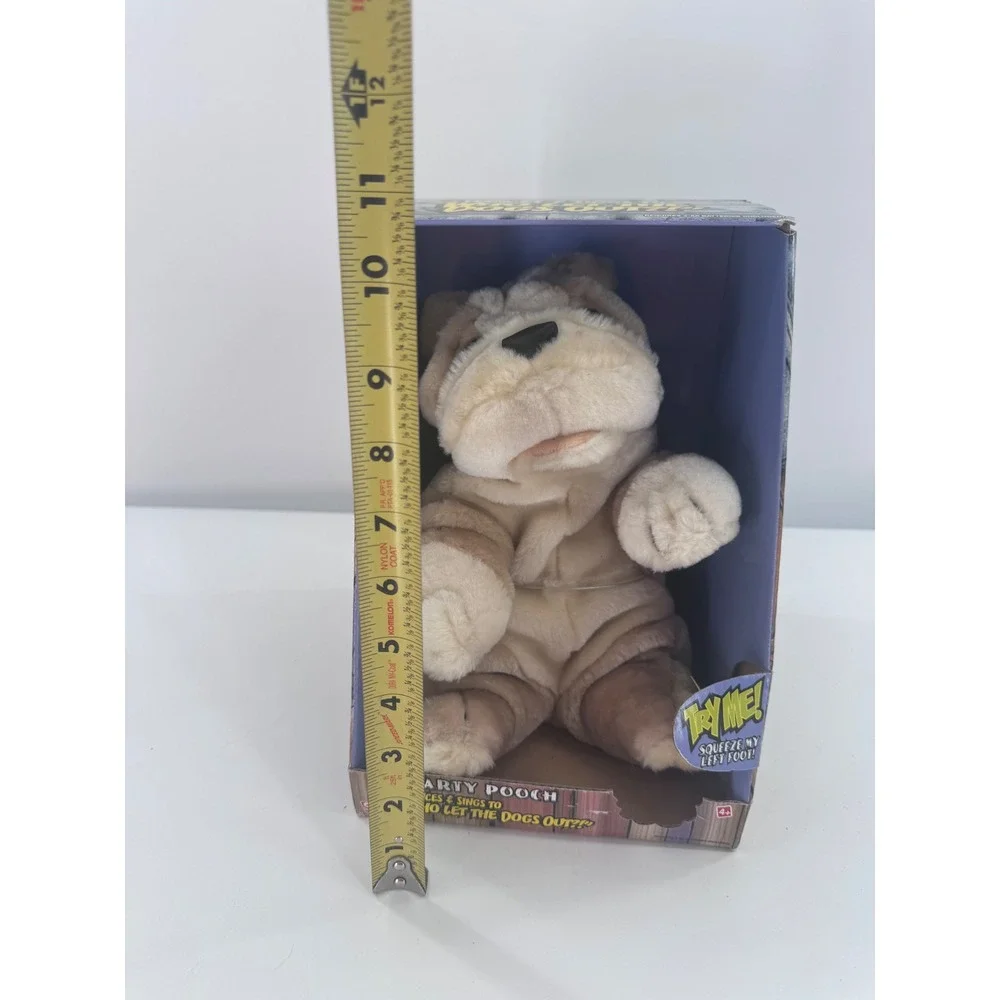 Gemmy Party Pooch Animated Plush Toy Kids Tan Who Let The Dogs Out 2001 Vintage